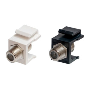 F connector female to female keystone coupler-KCFbk-KCFwh