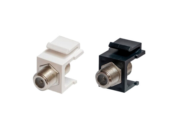 F connector female to female keystone coupler-KCFbk-KCFwh