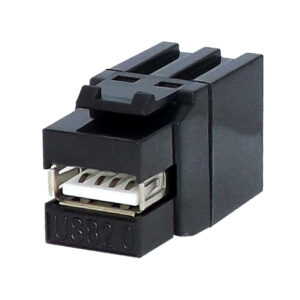 USB 2.0 A female to A female keystone coupler-KCUAA2bk
