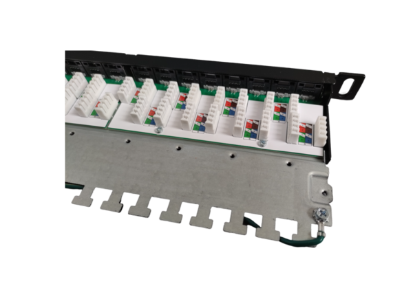 24 port Cat 6a patch panel, illustrative view of contacts SGF24mc0.5