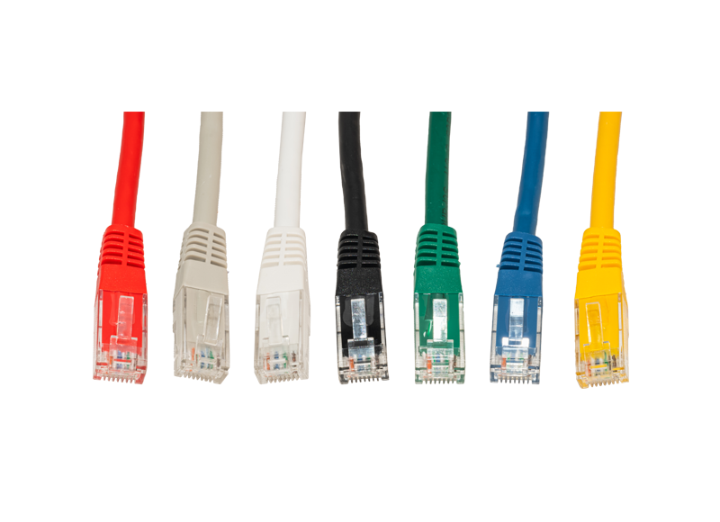Cat 6 patch leads in assorted colours s-pl246xy