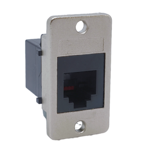 RJ12 6p6c panel mount through coupler