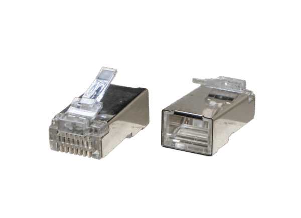 P88RX50s 8p8c plug front and rear views