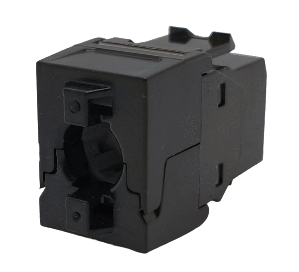 Black, Tool-less Category 6, Keystone socket