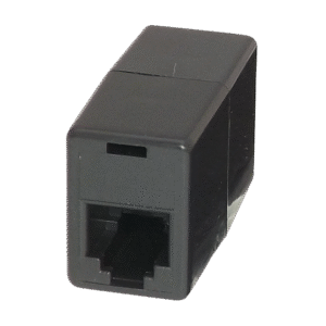 ACX66bk - 6p6c coupler in black