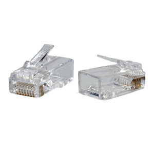 PXSPDY6E Cat 6 RJ45 plug front and rear views